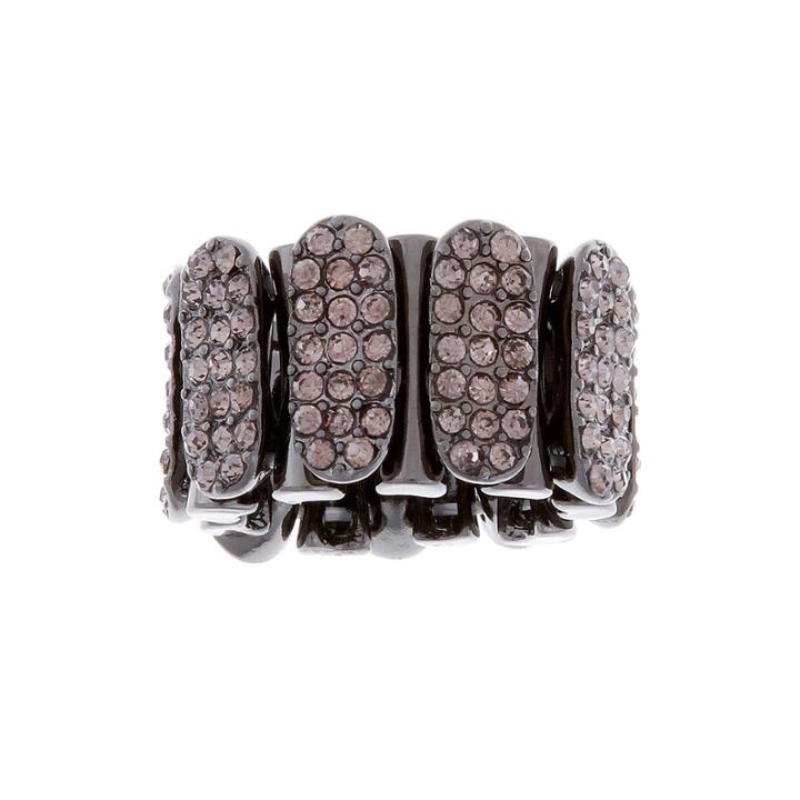 Mixit&trade; Hematite Crystal Stone Stretch Ring
