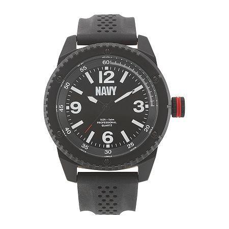 Wrist Armor Us Navy Mens Rubber Strap Watch