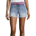 U.s. Polo Assn. 3 1/2 Belted Denim Shorts-juniors