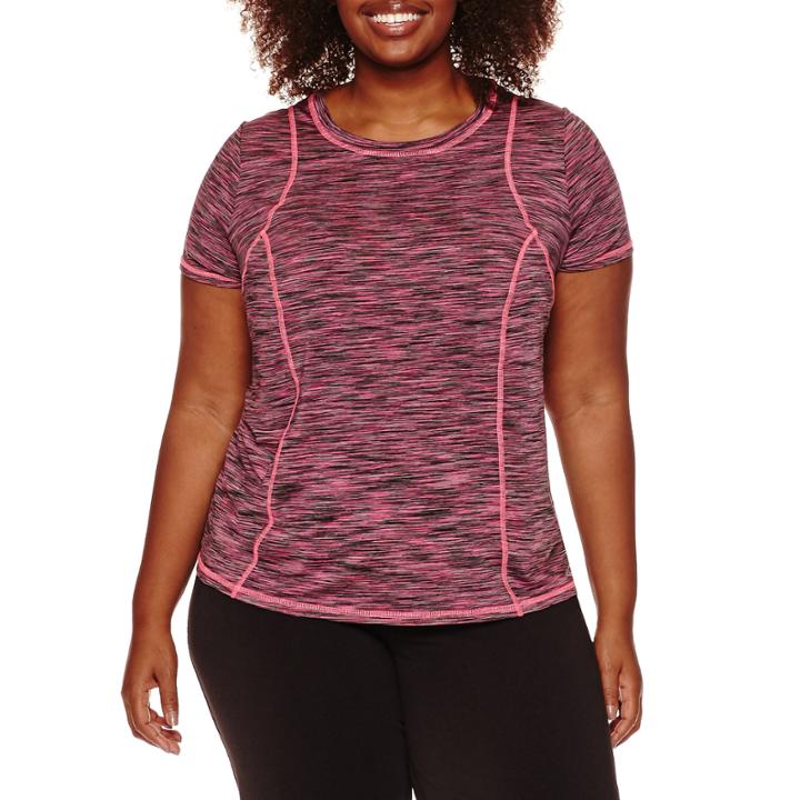 Xersion Short Sleeve Scoop Neck T-shirt-plus