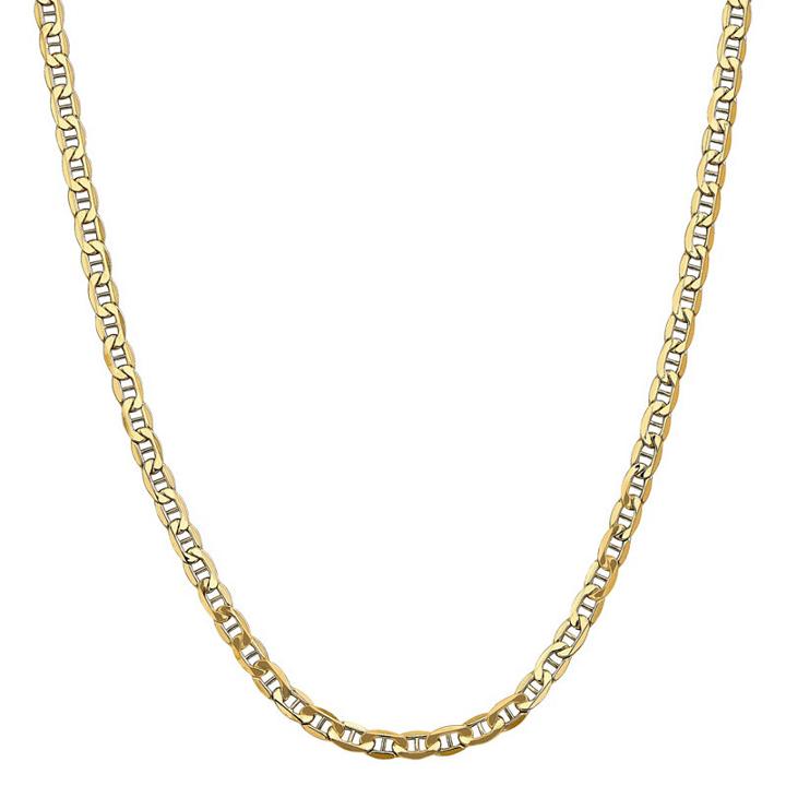 Semisolid Anchor 18 Inch Chain Necklace