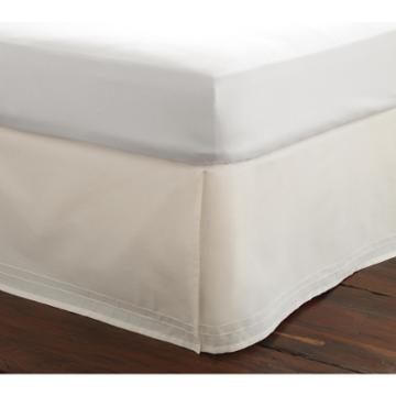 Laura Ashley Solid White Bedskirt Tailored
