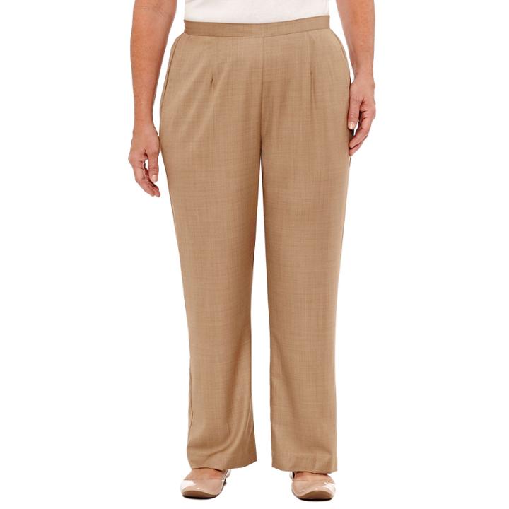 Alfred Dunner Emerald Isle Woven Pull-on Pants