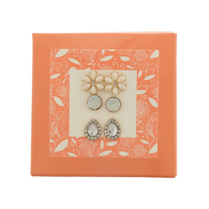 Capelli New York 3-pr. Gold-tone Drop Earrings