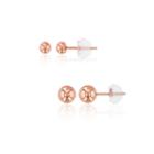 2 Pair 14k Rose Gold Earring Sets