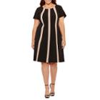 Ronni Nicole Short Sleeve Fit & Flare Dress-plus