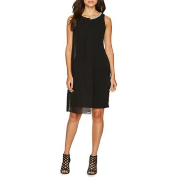 S.l. Fashions Sleeveless Embellished Shift Dress