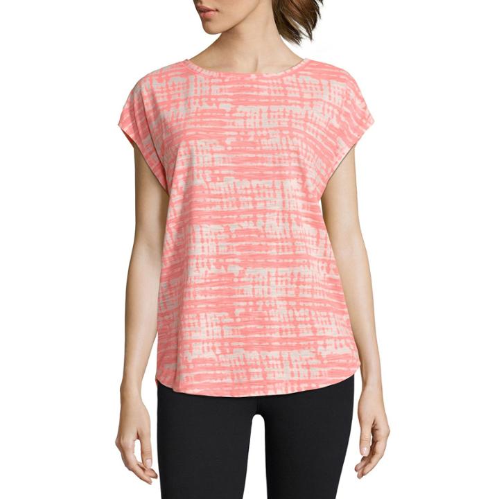 Xersion Studio Short Sleeve Split Back Tee