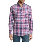St. John's Bay Long Sleeve Plaid Button-front Shirt-slim