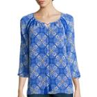 St. John's Bay Long-sleeve Tie-front Blouse