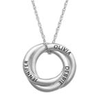 Personalized Womens Sterling Silver Knot Pendant Necklace