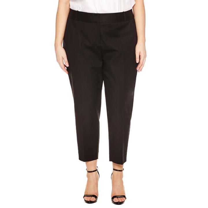 Worthington Curvy Slim Fit Ankle Pants-plus
