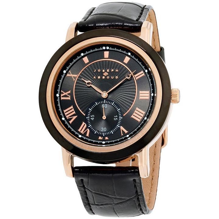 Joseph Abboud Mens Black Strap Watch-ja3099rg648-362