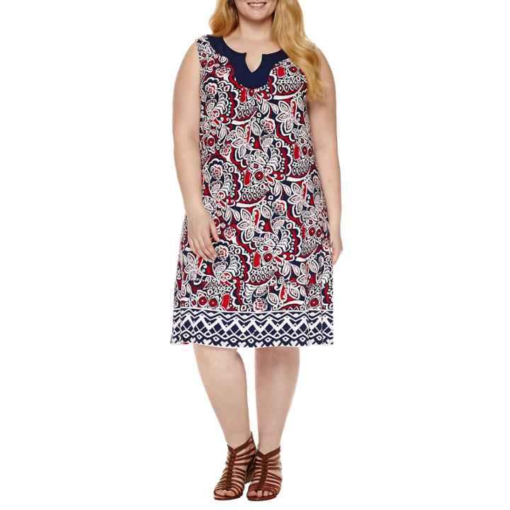 St. John's Bay Sleeveless Sundress-plus
