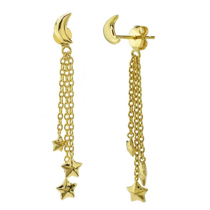 Sechic 14k Gold Drop Earrings