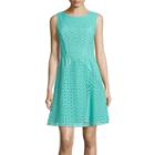 Nicole By Nicole Miller Fit-and-flare Eyelet Dress