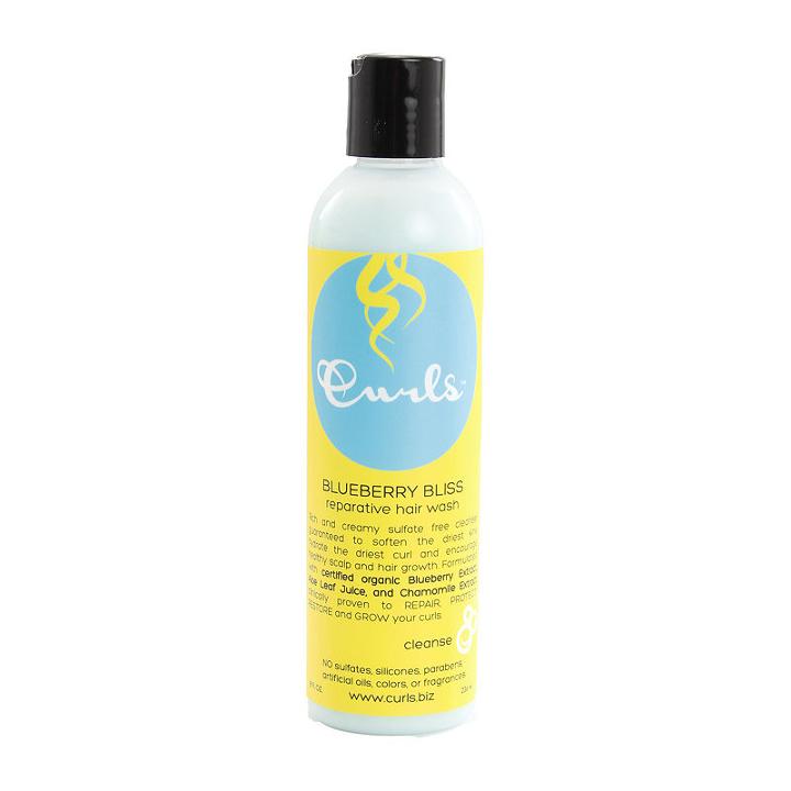 Curls Blueberry Bliss Repairative Hair Wash Shampoo - 8 Oz.