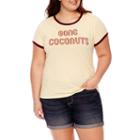 Arizona Gone Coconuts Graphic T-shirt- Juniors Plus