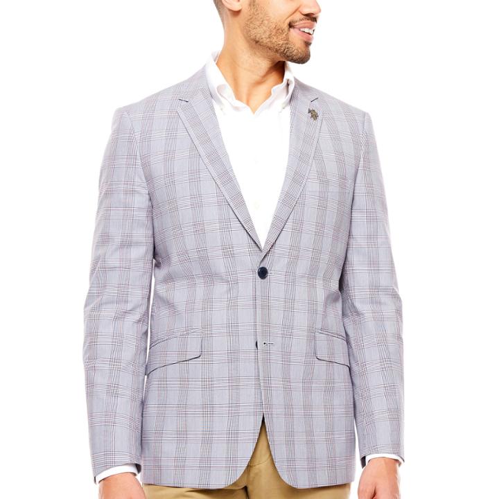 U.s. Polo Assn. Classic Fit Woven Plaid Sport Coat