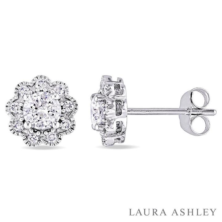 1 Ct. T.w. Genuine White Diamond 8.5mm Stud Earrings