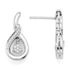 Infinite Promise 1/10 Ct. T.w. Diamond Sterling Silver Earrings