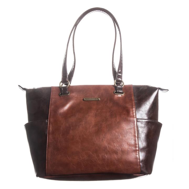 Stone And Co Talia Side Pocket Vintage Leather Tote Bag