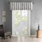 Madison Park Eliza Embroidered Rod-pocket Tailored Valance