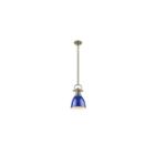 Duncan Small Pendant With Rod In Aged Brass