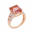 Womens Pink Cocktail Ring