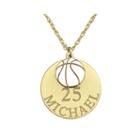 Personalized Basketball 20mm Pendant Necklace