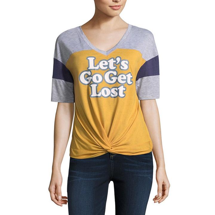 Let's Get Lost Twist Front Tee - Junior