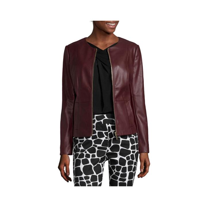 Liz Claiborne Faux Leather Jacket