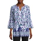 Liz Claiborne Bell Sleeve Belted Tunic