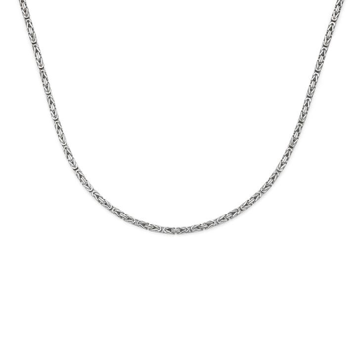 14k Yellow Gold Solid Byzantine Chain Necklace