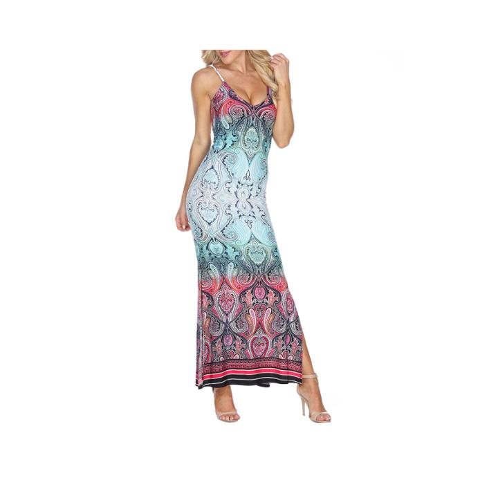 White Mark Nila Sleeveless Maxi Dress