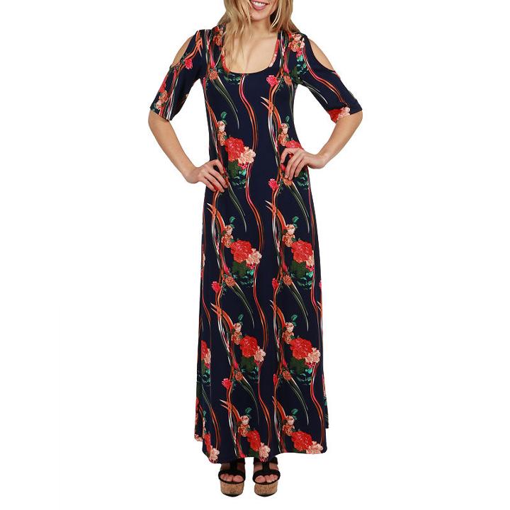 24/7 Comfort Apparel Alicia Maxi Dress