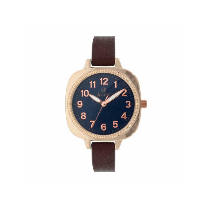 Decree Womens Brown Strap Watch-dcr272
