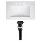 30-in. W 3h8-in. Ceramic Top Set In White Color -overflow Drain Incl.