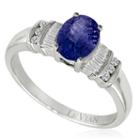 Levian Corp Le Vian Womens 1/5 Ct. T.w. Color Enhanced Blue Tanzanite 14k Gold Cocktail Ring
