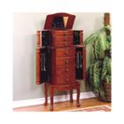 Classic Cherry-finish Jewelry Armoire