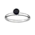Personally Stackable Lab-created Sapphire Sterling Silver Stackable Ring