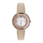 Womens Floating Stone See-through Watch
