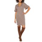 London Times Elbow Sleeve Shift Dress