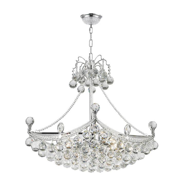 Empire Collection 6 Light Oblong Crystal Umbrellachandelier
