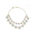 Monet Jewelry White Statement Necklace