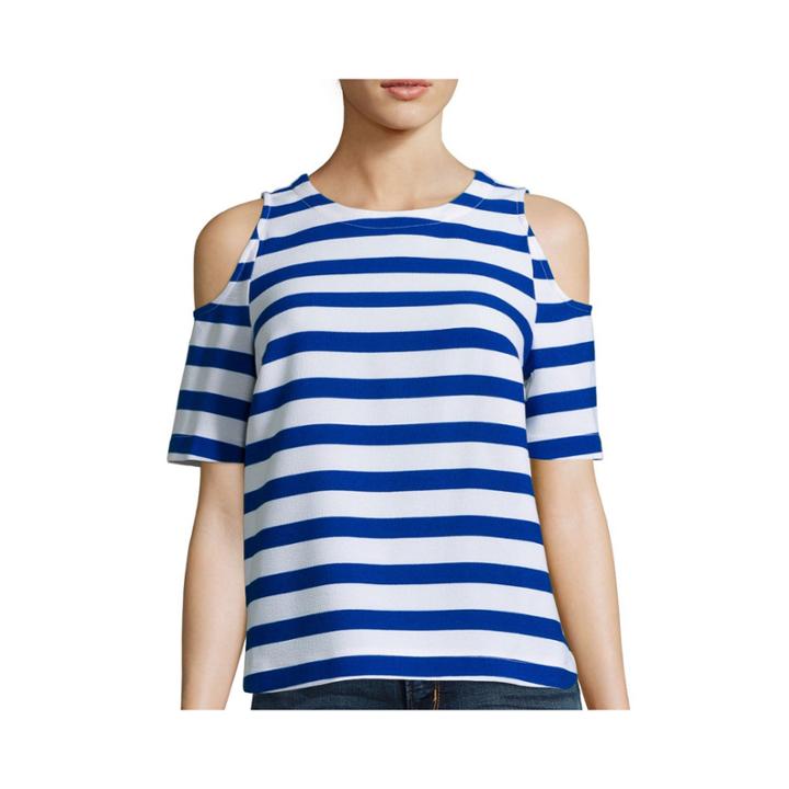 Stylus&trade; Short-sleeve Cold-shoulder Blouse - Tall