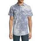 Decree Short Sleeve Stripe Button-front Shirt
