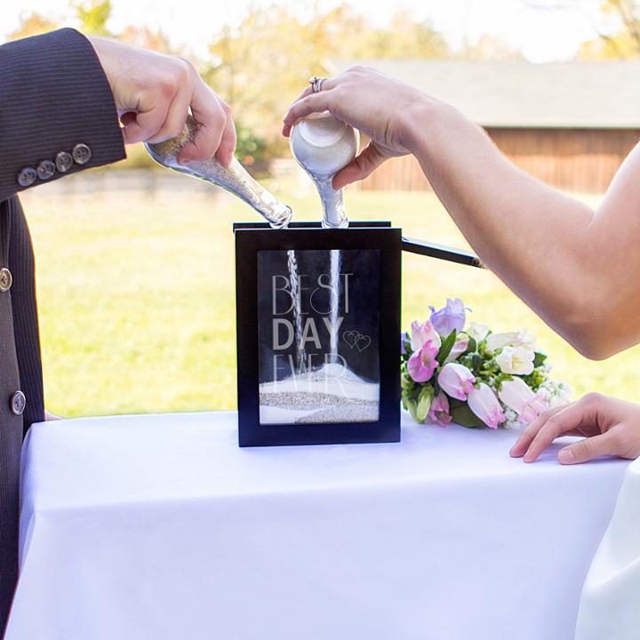 Best Day Ever Sand Ceremony Set - Black