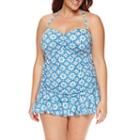 Liz Claiborne Pattern Swim Dress Plus