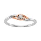 Womens Diamond Accent Genuine Round White Diamond 14k Gold Promise Ring